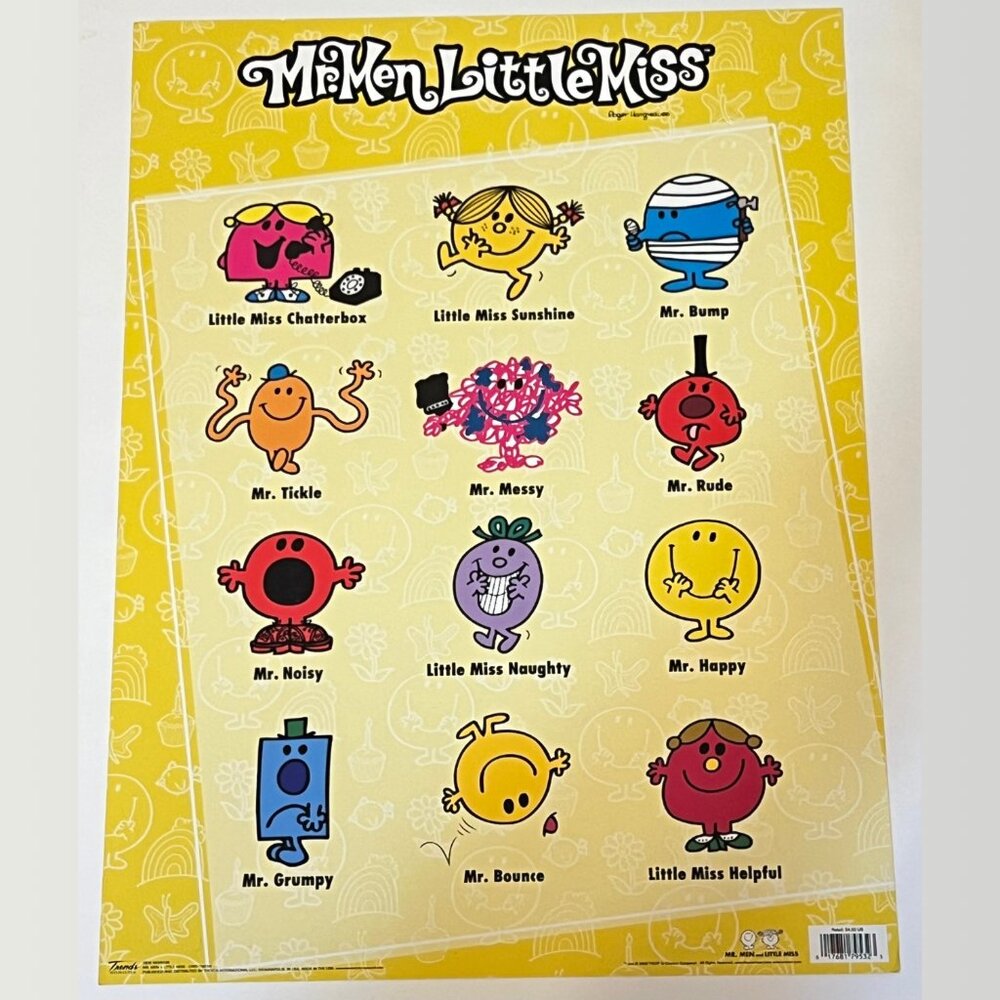 Mr. Men Little Miss Poster 24 x 18" Wall Art Decor
